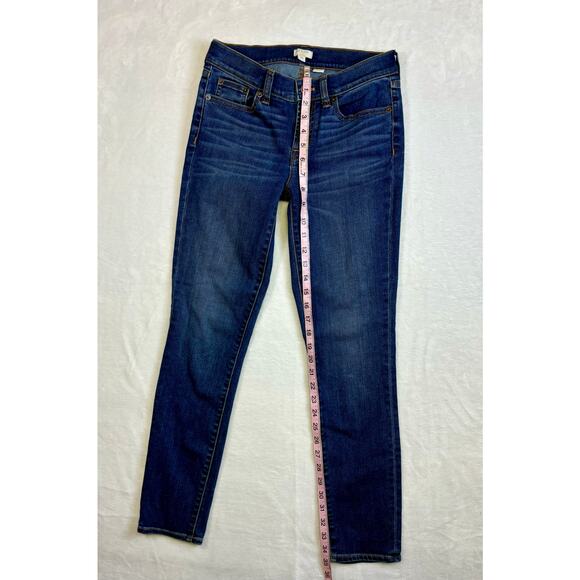 J.Crew Stretch Size 25 B8320 Medium Wash Toothpick Skinny Jeans - Picture 3 of 9